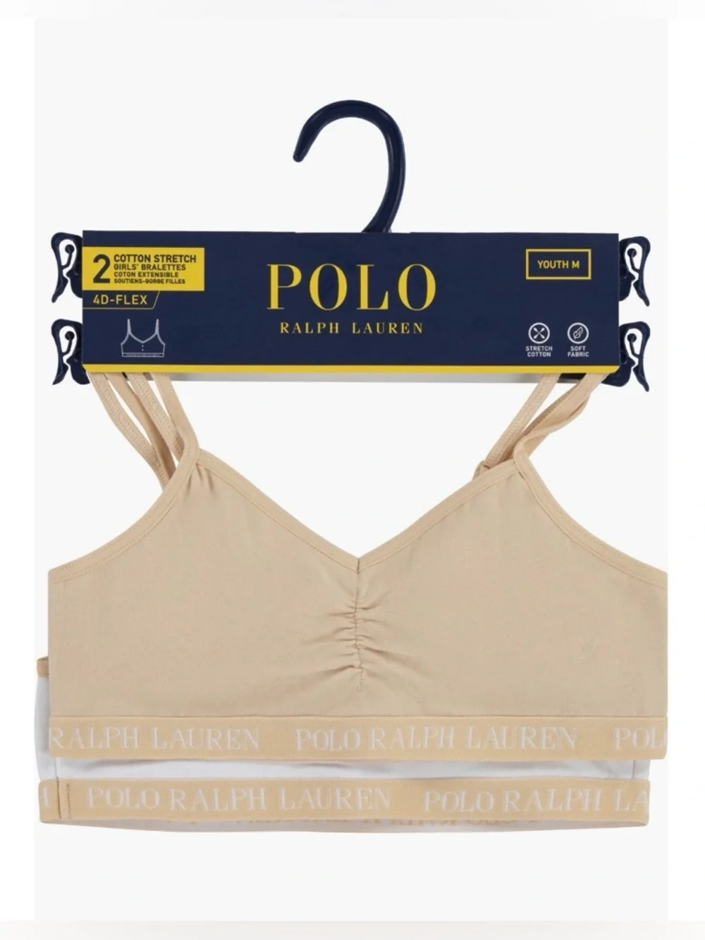 Ralph Lauren Kid’s 2-pack Stretch Cotton Bralette